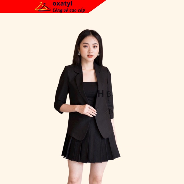 [Mã SGTTC40K giảm đến 40K đơn 50K] Áo Vest nữ công sở Oxatyl M003 tay lỡ 1 lớp chất liệu vải mềm mịn cao cấp | BigBuy360 - bigbuy360.vn