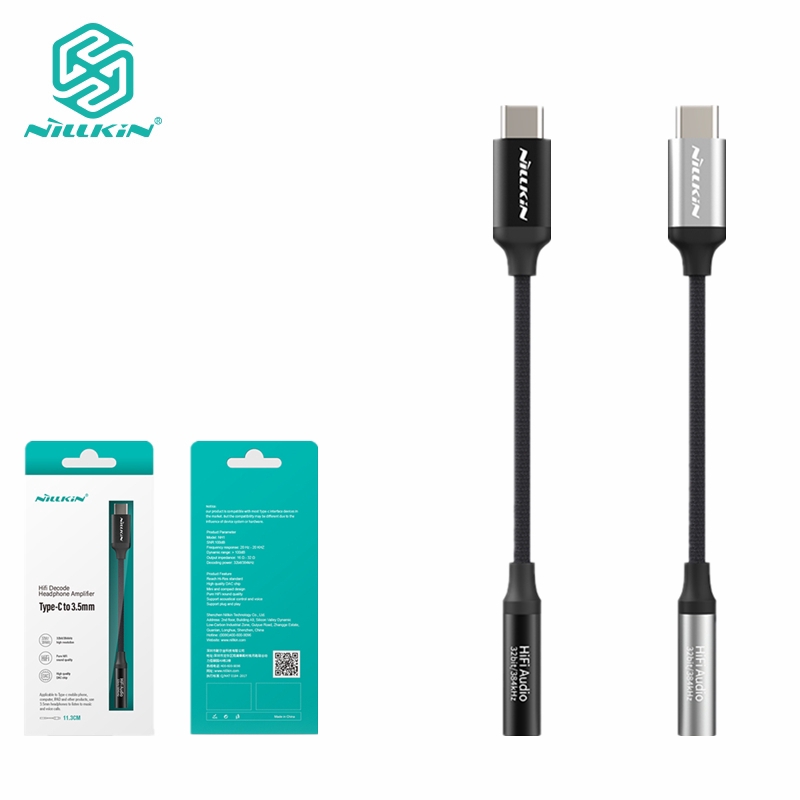 Bộ Khuếch Đại Giải Mã Âm Thanh HiFi NILLKIN Dành Cho IPad Pro / Samsung / Huawei Từ Loại C Sang 3.5mm