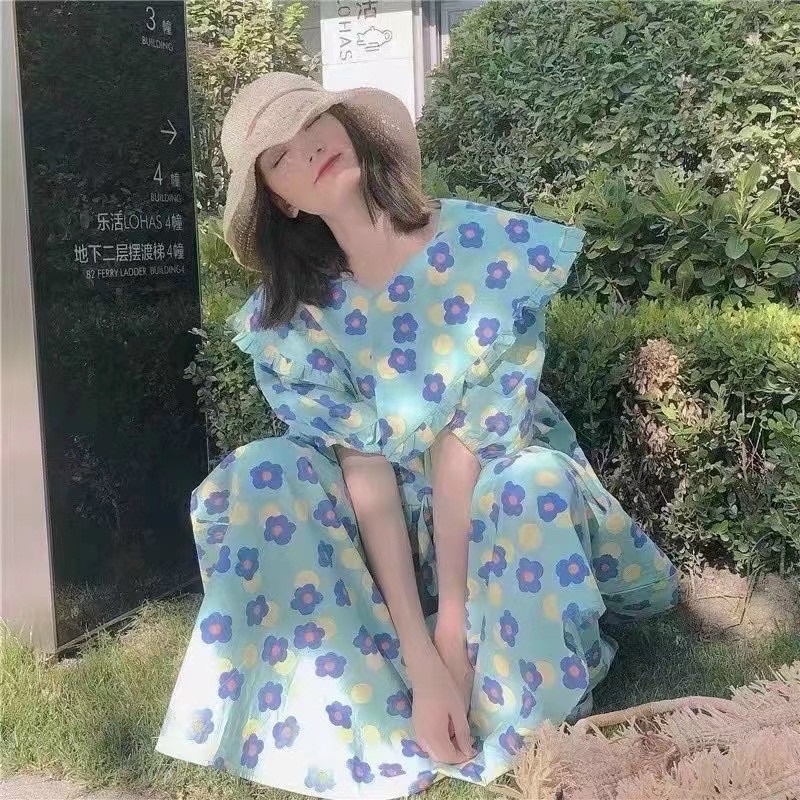 vải thô cotton mịn mát thấm hút mồ hôi ứng dụng may váy,áo,đồ bộ hoa con ong