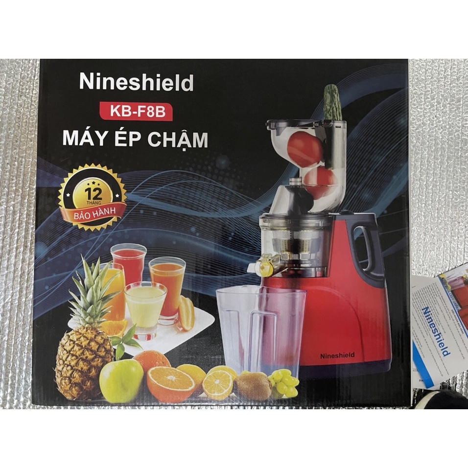 Máy ép chậm hoa quả , trái cây, làm sinh tố  Nineshield KBF8B bảo hành 12 tháng