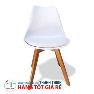 Ghế cafe | ghế EAMES chân gỗ (có lót nệm) GCP-033