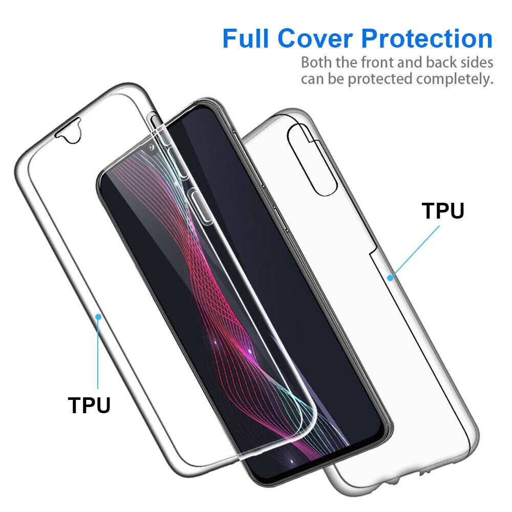 Ốp điện thoại trong suốt bảo vệ 2 mặt cho Samsung GalaxyA70 A60 A50 A50s A30s A20s A10s A80 A40 A30 A20 A10 M30 M20 M10