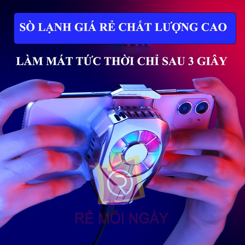 Quạt tản nhiệt điện thoại sò lạnh L01 giá rẻ - Quạt tản nhiệt sò lạnh bán dẫn làm mát tức thì tăng hiệu năng