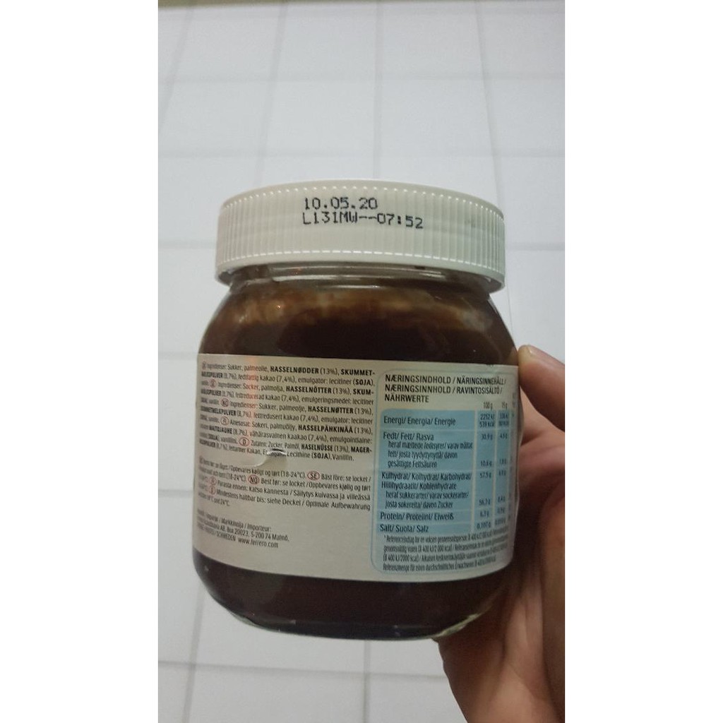 MỨT CACAO NUTELLA 350GR