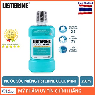[Chính Hãng] Nước Súc Miệng Listerine Coolmint 250ml - Diệt Khuẩn giữ hơi thở thơm mát