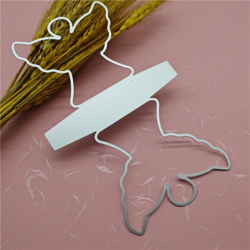 Khuôn Cắt Giấy Làm Từ Kim Loại Hình Thiên Thần Trang Trí Scrapbook