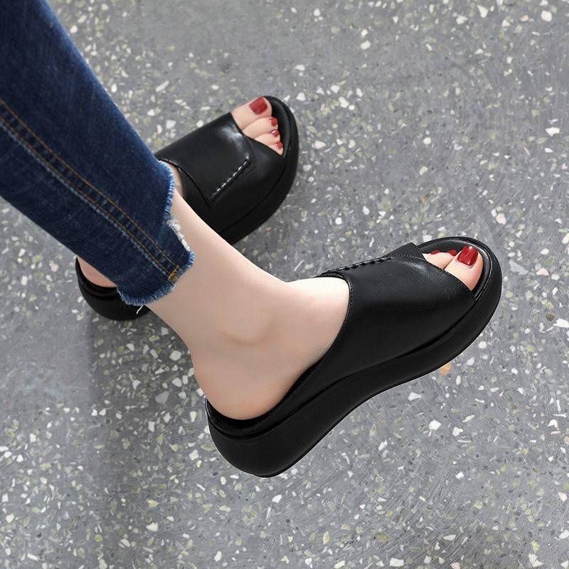 Dép đế xuồng Dép Sandal Da Mềm Đế Dày Thời Trang Nữ Tính