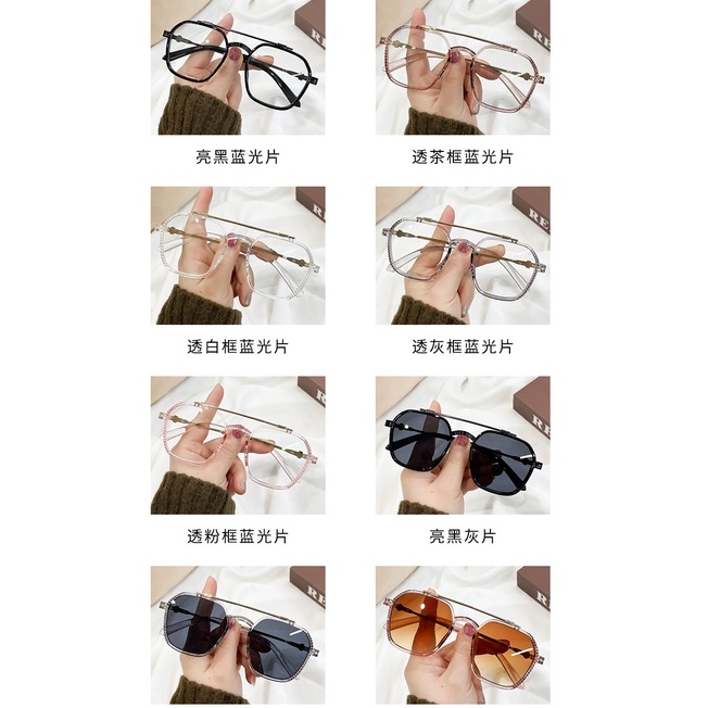 Kính mắt chống bức xạ UV400 chống ánh sáng xanh thay thế tròng kính được thời trang