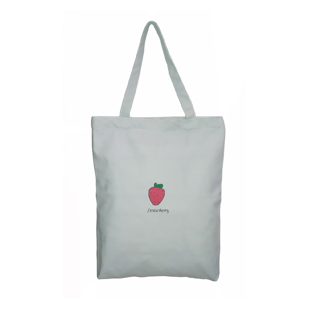 Túi Vải Đeo Vao Tote Bag XinhStore Dâu Màu