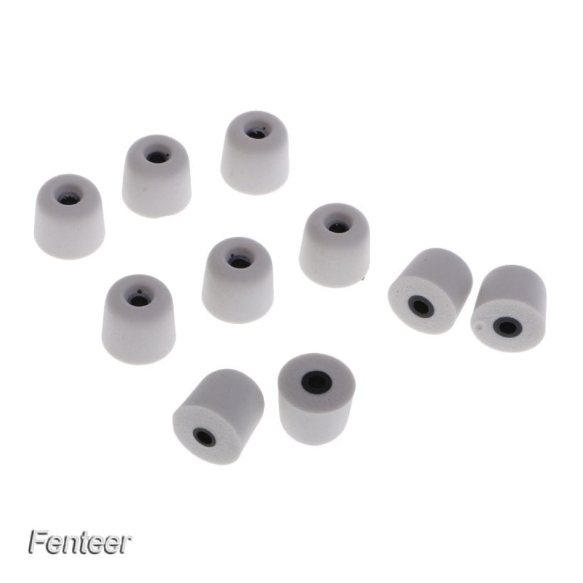 5 Pairs Ear Buds Eartips Memory Foam Sponge Tips Earplug 3.0mm For Earphone