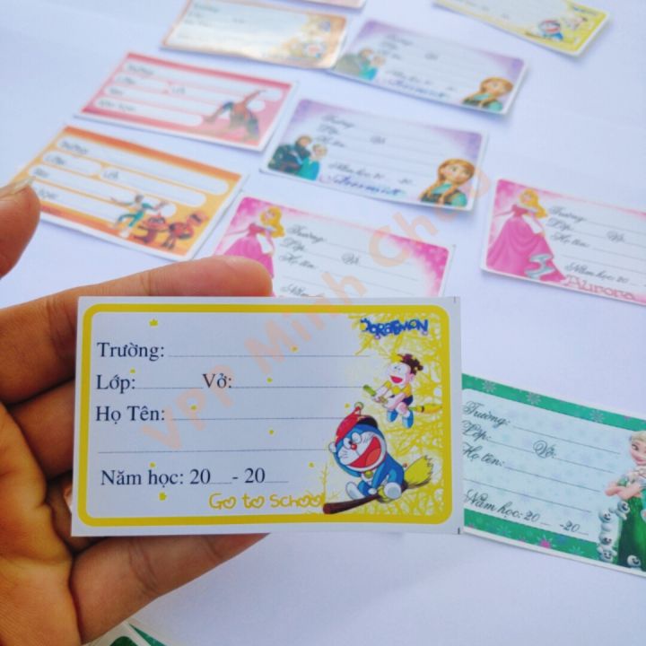 Nhãn Vở Có Keo Dán Sẵn Tiện Lợi Có Họa Tiết Dành Cho Bạn Trai Và Bạn Gái