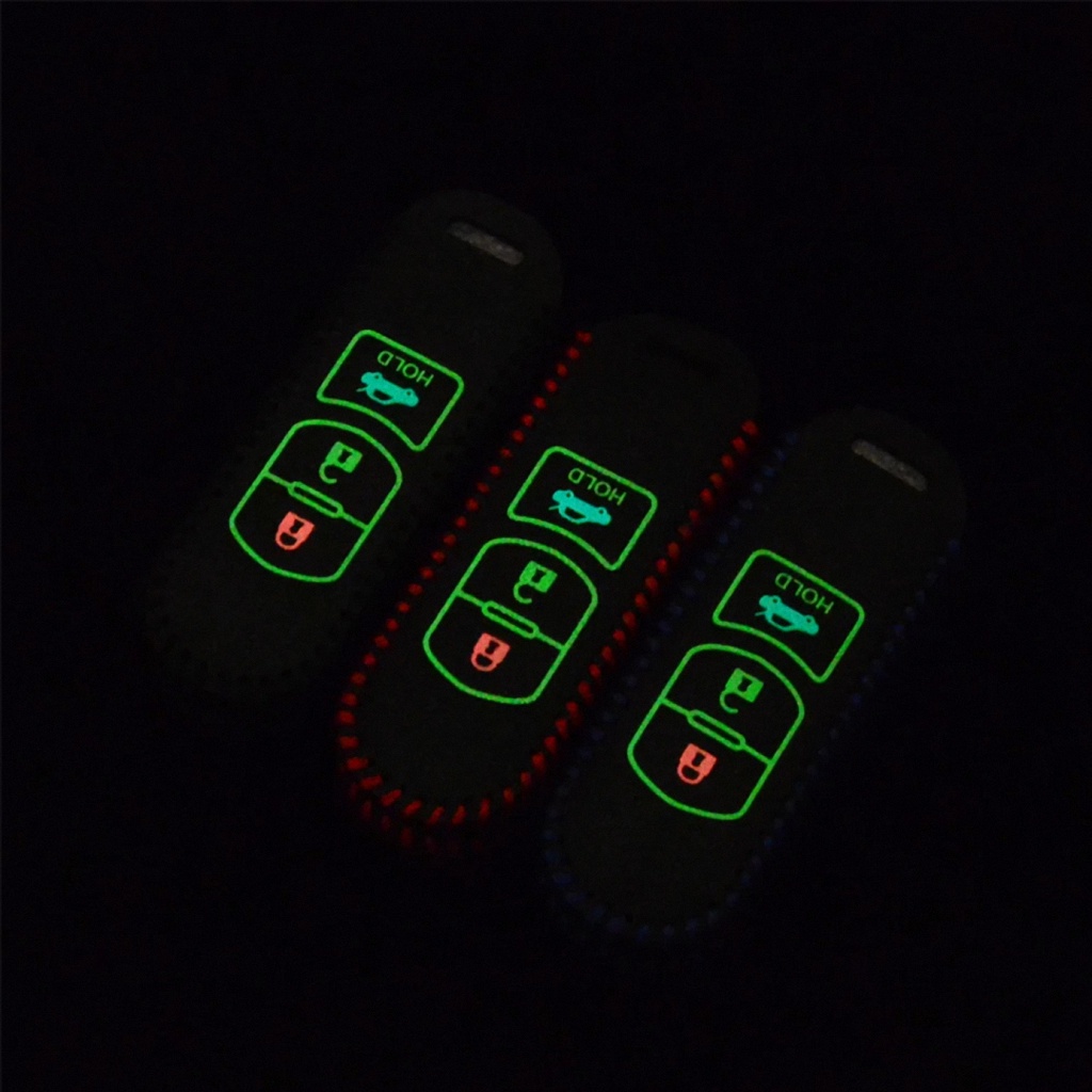 Bao da bọc chìa khóa ô tô, Mazda xe hơi 3-2 nút Minh House