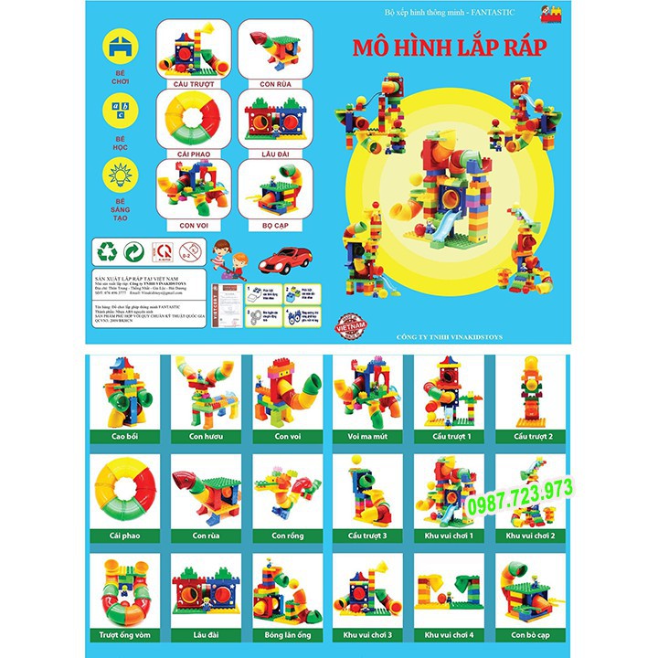 Đồ Chơi Xếp Hình Lego Cho Bé Rèn Luyện Phát Triển Trí Tuệ Thông Minh