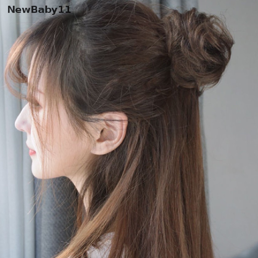 Kẹp Tóc Giả Đầu Bi Độc Đáo Cho Bé Gái