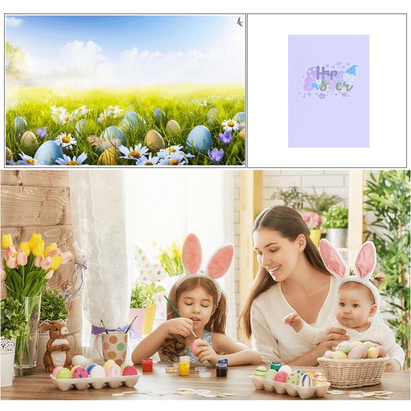 Thiệp Chúc Mừng Lễ Phục Sinh 3D Kèm Phong Bì