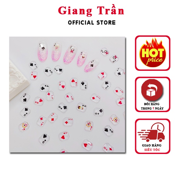 Đồ nail độc đáo - Charm quân bài đính móng cực xinh