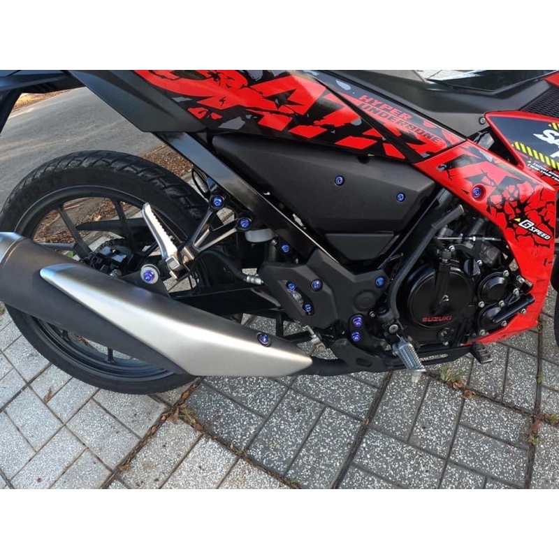 COMBO 28 ỐC TITAN GẮN FULL DÀN ÁO + DÀN CHÂN RAIDER/SATRIA FI CỰC ĐẸP