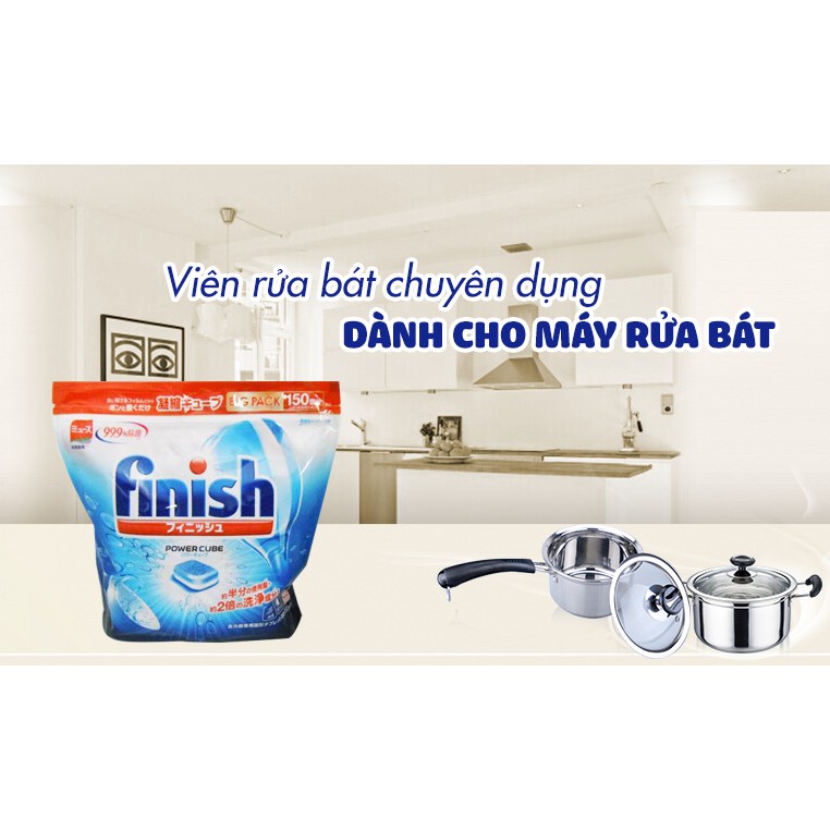Viên Rửa Bát FINISH Nhật Bản 150 Viên Chuyên Dụng Cho Máy Rửa Bát - SAKUKO