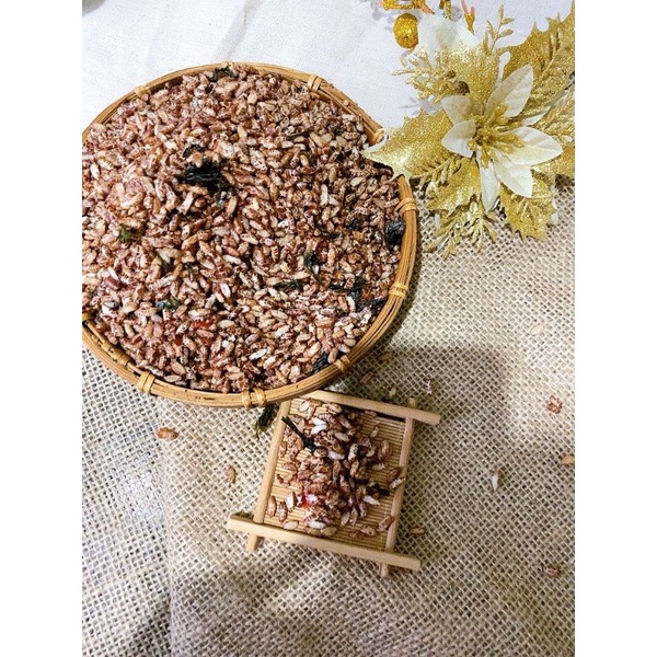 Cốm gạo lứt rong biển loại ngon giảm cân túi 500g