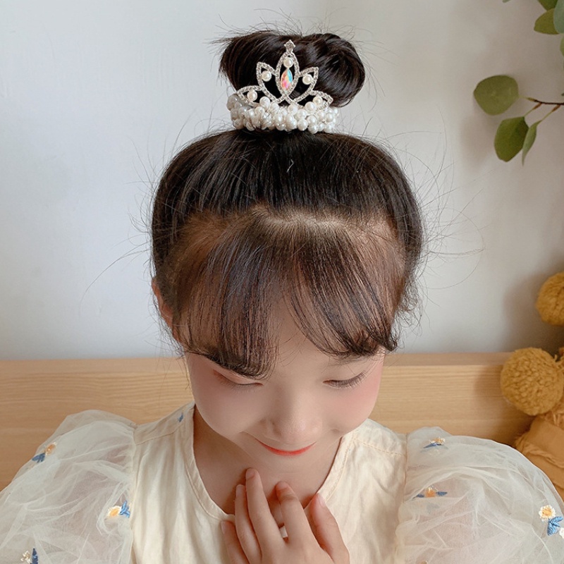 Băng Đô Vương Miện Ngọc Trai Dễ Thương Cho Bé Gái jp5