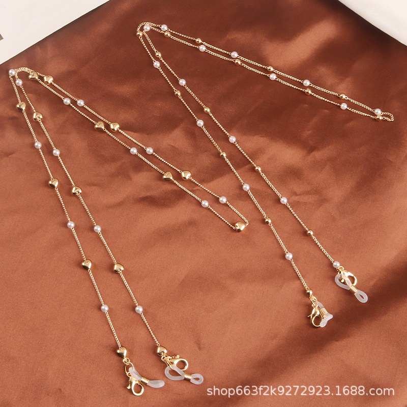 [HOT TREND]Dây đeo khẩu trang chuỗi ngọc sang chảnh chống thất lạc nhiều kiểu xinh xắn KT5