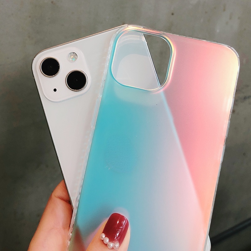 Ốp Điện Thoại Mềm Màu Gradient Sang Trọng Cho iPhone 13 12 11 Pro MAX XS MAX XR 7+ 8 Plus