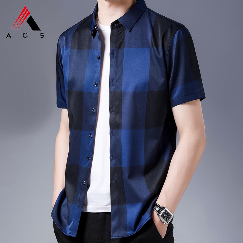 Áo Sơ Mi Nam Ngắn Tay 3 Màu Thời Trang Công Sở