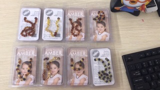 Vòng hổ phách Amber Úc 33-35cm