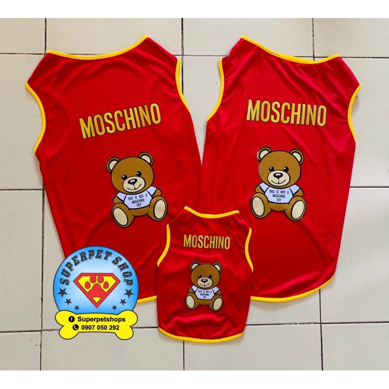 ÁO THÚ CƯNG GẤU MOSCHINO SIÊU XINH GIÁ RẺ