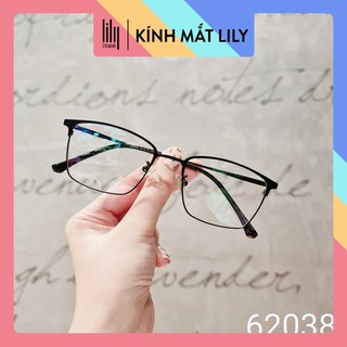 Gọng kính cận mắt vuông Lilyeyewear nam nữ, phù hợp với nhiều khuôn mặt - 62038