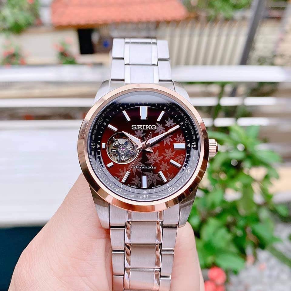 Đồng hồ nam Seiko Autumn Japan Limited 2020 Open Heart SCVE056