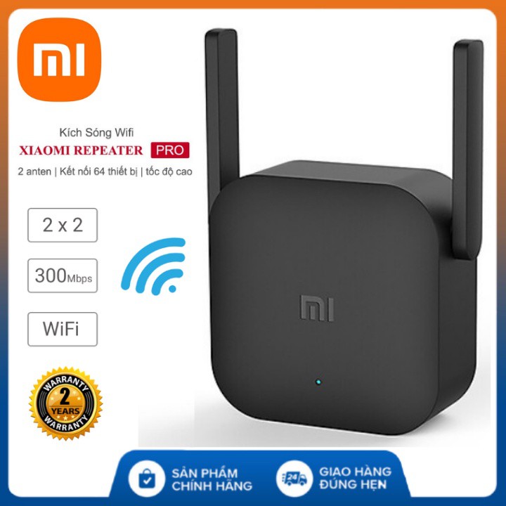 Kích sóng Wifi Xiaomi Mi 2 Râu Repeater Pro – BH 2 năm