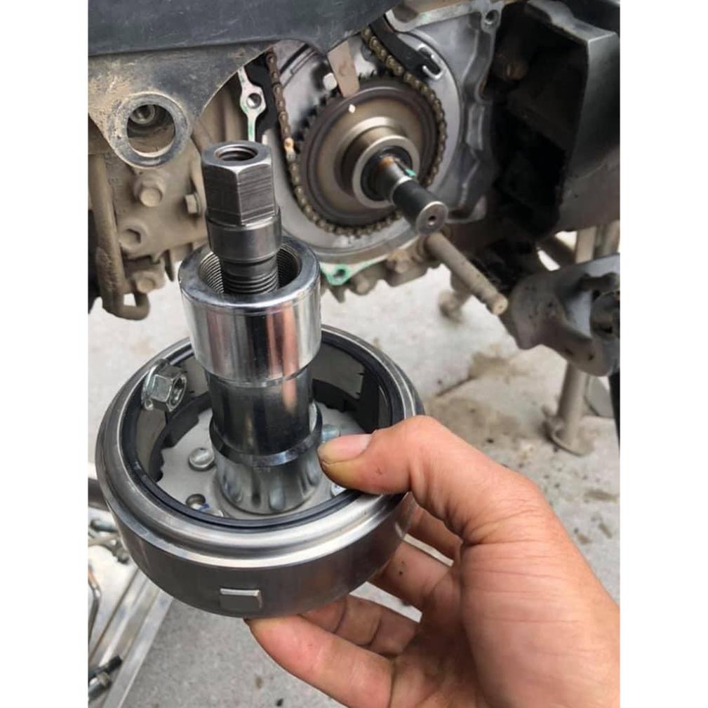 Vam cảo vô lăng, walang vam điện KOSO qua lăng mâm lửa Honda Wave Dream 100 và Suzuki Smash, Viva thép SKD nguyên khối