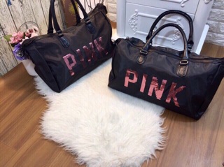 Freeship 99k TQ_Túi trống du lịch pink