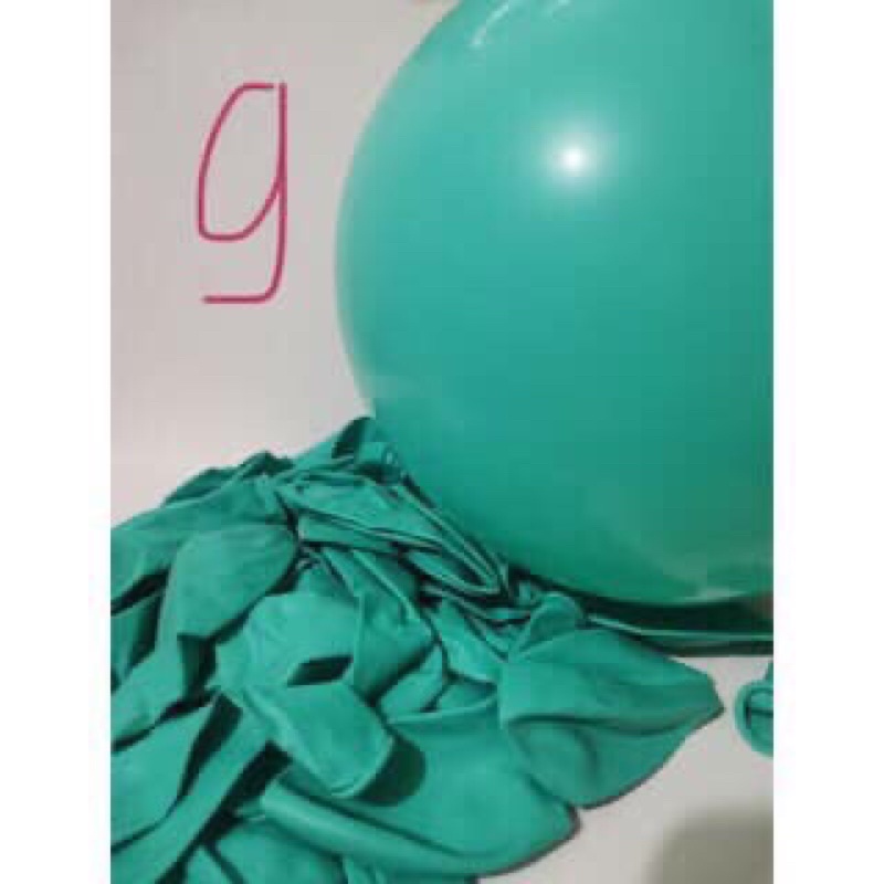 Bóng tròn màu xanh lá ngọc green blue