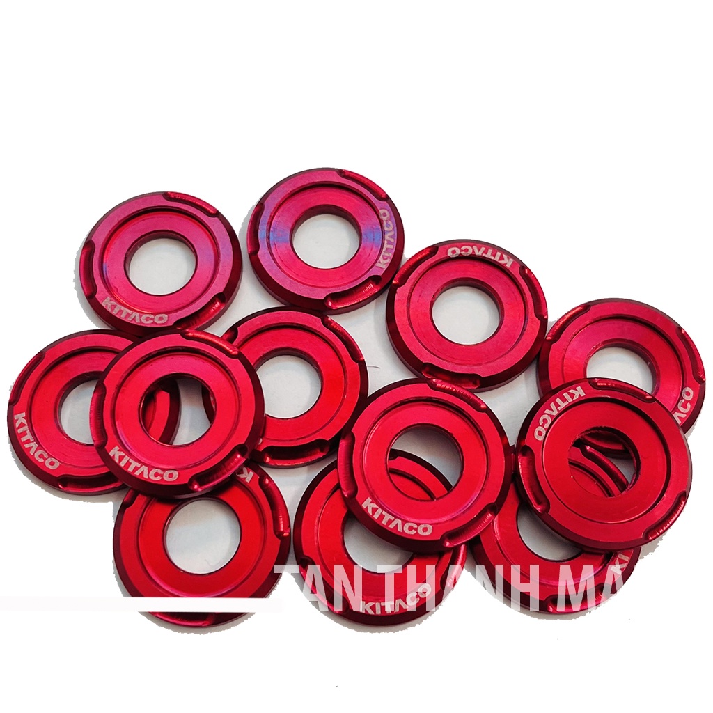 Long Đền Nhôm Màu Đỏ Gắn Dàn Áo Xe máy Mẫu Kitaco 6li/8li/10li/12li/14li Siêu Đẹp PTTT