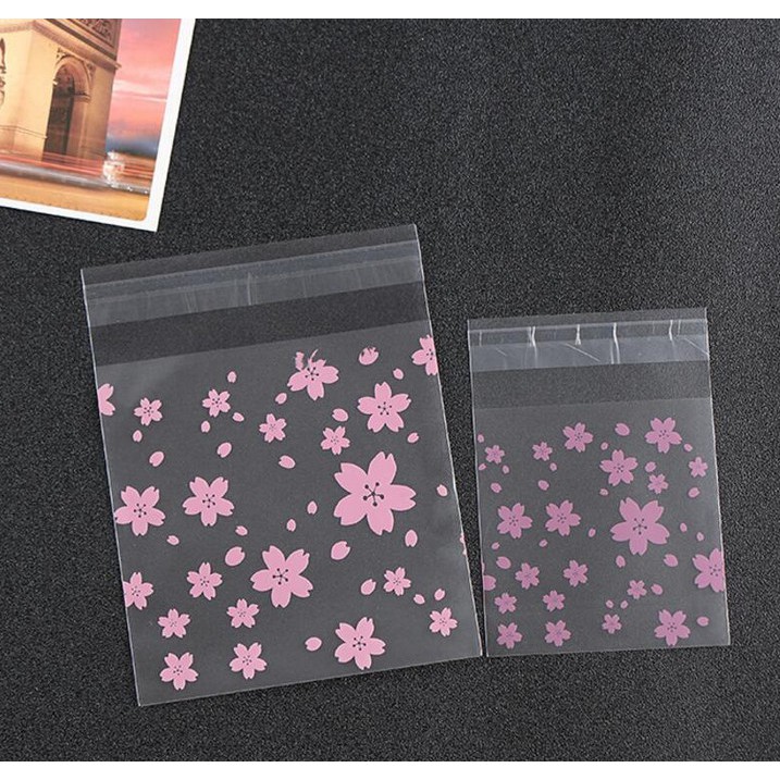 Set 50 túi nhựa trong suốt đựng kẹo 7x7 10x10 14x14cm