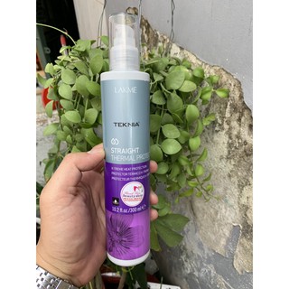 Xịt dưỡng chống nhiệt khi là tóc Teknia Lakme Straight Thermal Protector 300ml "