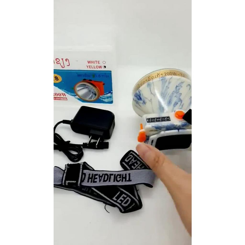 ĐÈN PIN ĐỘI ĐẦU LED HÀNG THÁI SIÊU SÁNG 200W CHIẾU XA T6 VÀ T8 – LẶN NƯỚC SÂU 50M | BigBuy360 - bigbuy360.vn