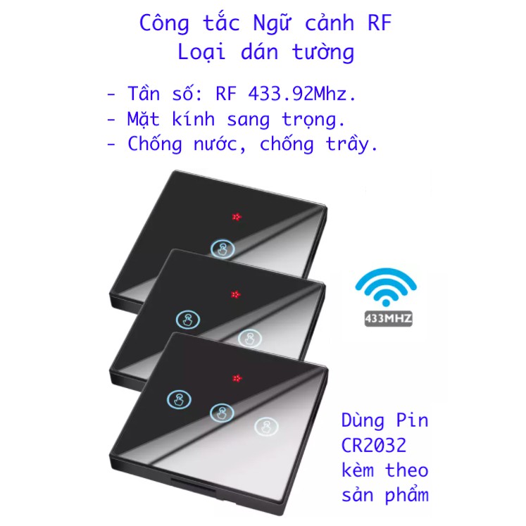 Công tắc / remote Ngữ cảnh thông minh, dùng sóng RF433/ 433MHZ/ 433 MHZ