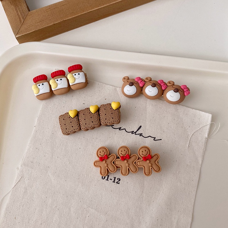 Kẹp Tóc Hình Gấu Dễ Thương Phong Cách Nhật Bản Hàn Quốc Cho Nữ