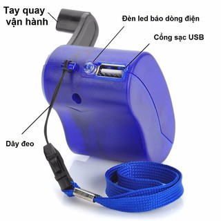 Dụng cụ sạc pin quay tay
