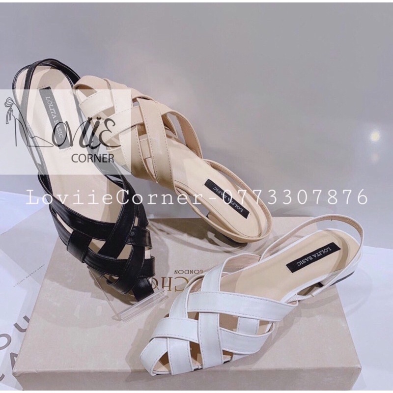 GIÀY SANDAL NỮ LOVIIECORNER - SANDAL NỮ ĐẾ BỆT CHIẾN BINH - GIÀY SANDAL MŨI NHỌN ĐAN RỌ - SỤC NỮ MŨI NHỌN - S200719