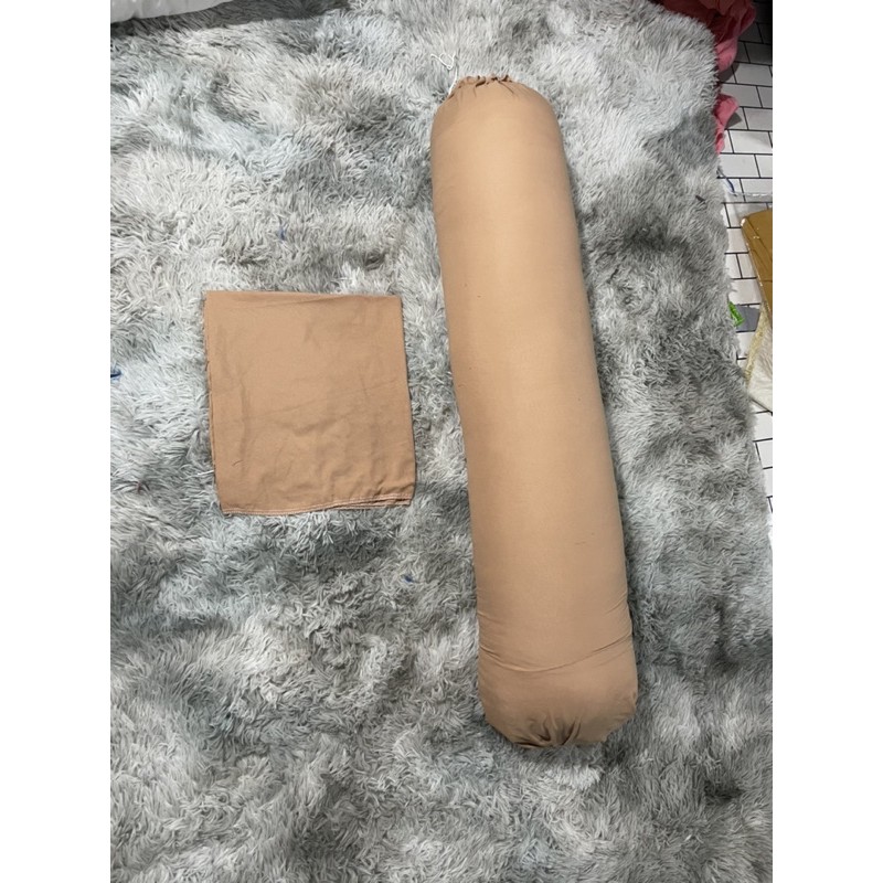Vỏ gối ôm màu đơn sắc chất liệu cotton không bai,không phai,không xù