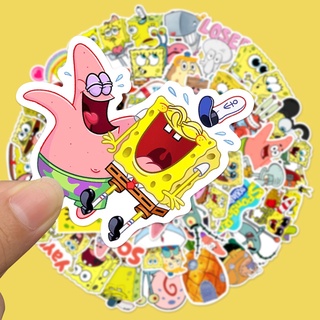 10/ 25/ 50 Miếng dán họa tiết hoạt hình Spongebob chống thấm nước dành cho bé