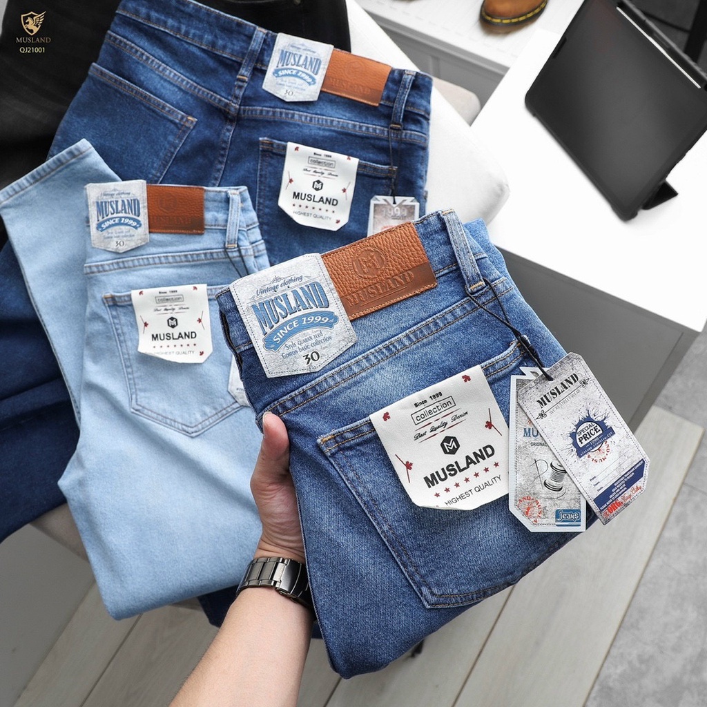 Quần Jean Nam MUSLAND SlimFit co giãn như jean 511 levis đẹp miễn chê 💖 QJML4 💖