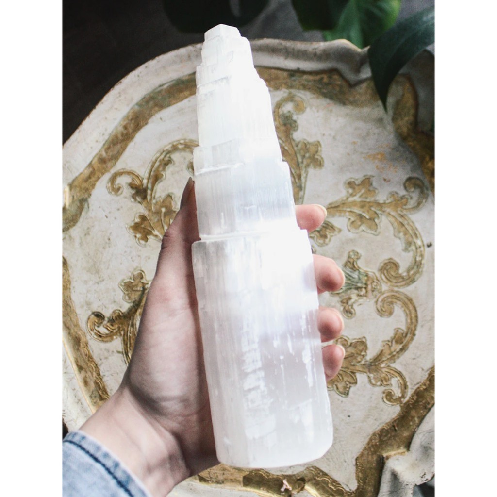 SELENITE TOWER_Tháp Đá Thanh Tẩy, Kết nối tâm linh_THẢO MỘC XÔNG NHÀ