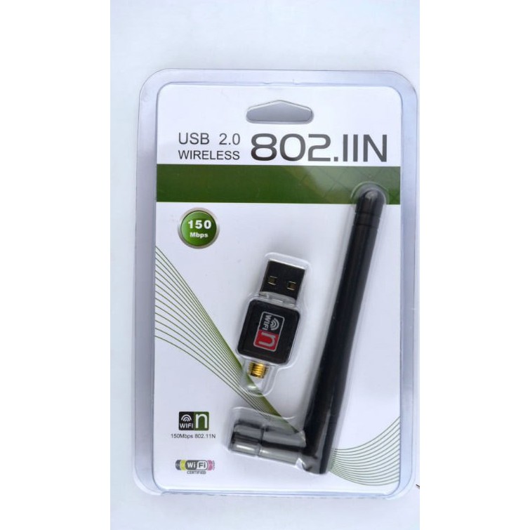 USB thu sóng wifi cho máy tính bàn tốc độ 150Mb tích hợp thêm ăngten | BigBuy360 - bigbuy360.vn