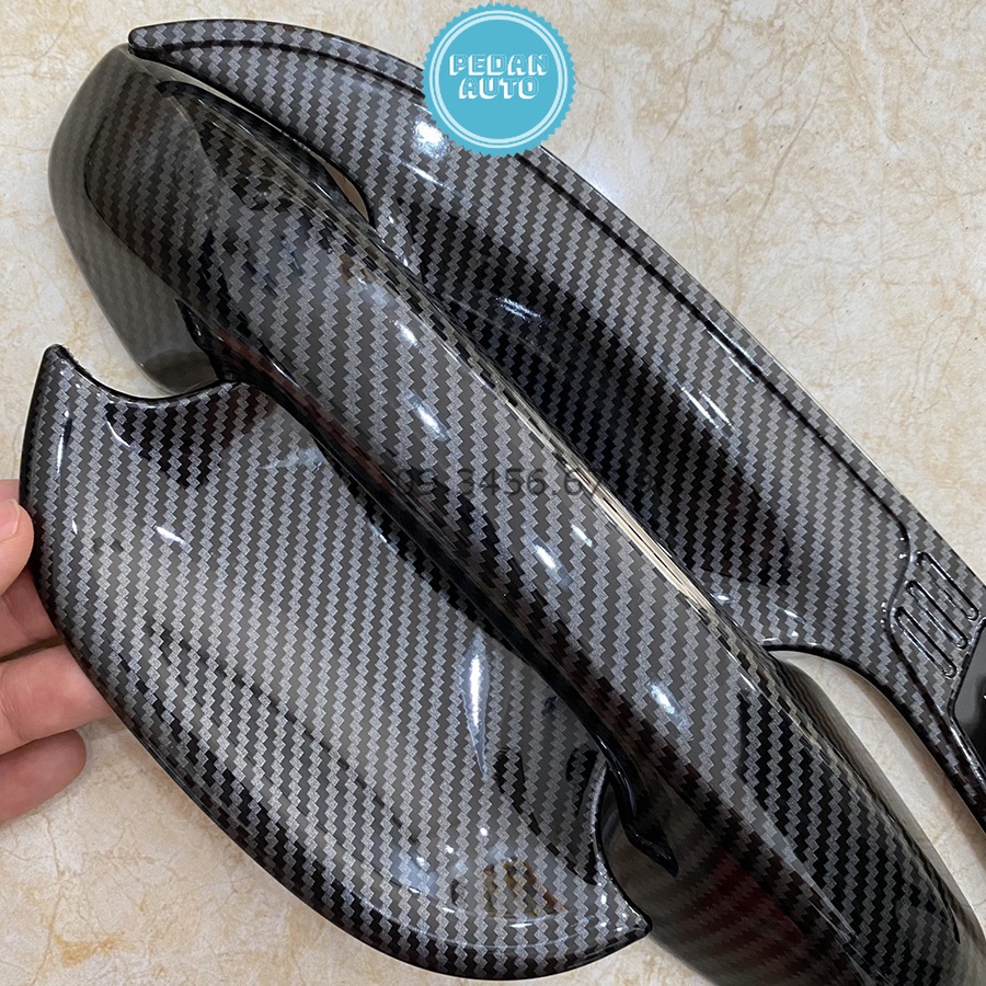 Ốp Tay Cửa Và Hõm Cửa Xe Kia Sonet 2021 2022 2023 Mẫu Carbon Cao Cấp,  Chống xước tay cửa làm đẹp cho xe
