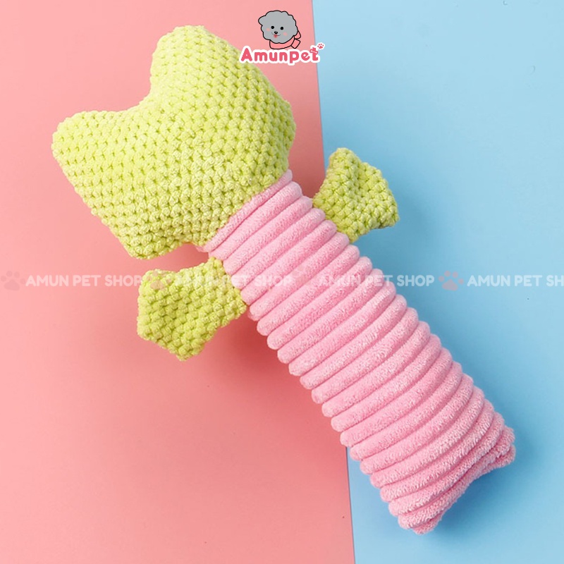 Đồ Chơi Cho Chó Mèo Cao Cấp Hình Thú Nhồi Bông Dễ Thương Đồ Chơi Phát Ra Tiếng Cho Thú Cưng Chút Chít Bíp Bíp Amun Pet